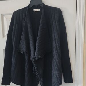 Hollister NEW Black Open-Front Cardigan